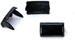 Small Black Rectangle Studs – Bag of 50