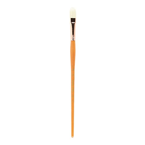 Princeton Refine Artist Brush, Brushes for Oil and Acrylic Paint, Series 5400 Natural Chunking Bristle, Filbert, Size 8