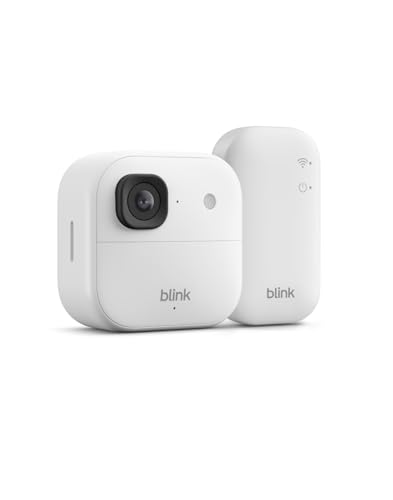 Blink Außenkamera 2K+ (neueste Generation) – Kabellose, intelligente Sicherheitskamera, 2K-Videoauflösung, bis zu zwei Jahre Batterielaufzeit. Sync-Basismodul e