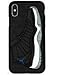 iPhone X Case, Jordan 11s 3D Textured Sneaker Shockproof Protective Grippy Case (Space Jams (Blue))