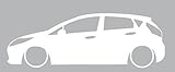Ford Fiesta Macbook Outline Car Window Sticker