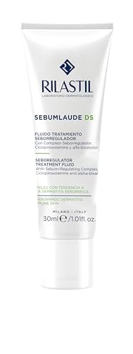 Rilastil - Sebumlaude DS, Tratamiento Seborregulador, Reparador y Alisante para Pieles Grasas con Tendencia Acneica, Seborreica, Calma el Picor y el Eritema - 30 ml