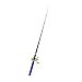 TOOGOO(R) Mini Pocket Aluminum Alloy Fishing Fish Travel Pen Shape Rod Pole Blue