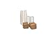 CucinaPrime 100 Pack Paper Coffee Hot Cups WHITE with Travel Lids and Sleeves - 16OZ