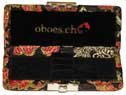 3-Reed Oboe Reed Case Silk (Black/Gold)