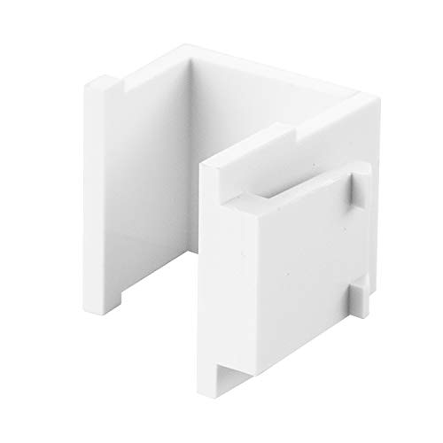 LINKOMM (20 Pack) Multimedia Blank Keystone Jack Insert, White