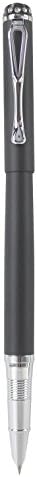 Sipliv Silver Clip, Hidden Nib, Fountain Pen 301, Black Matte