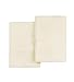 Pizuna Pure 100% Cotton Pillow Cases Queen Size Set of 2 Cream, Luxurious 400 Thread Count Long Staple Cotton Sateen with Stylish 4