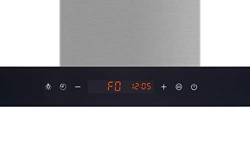 Winflo 30" Wall Mount Stainless Steel Convertible Kitchen Range Hood with 450 CFM Air Flow, Touch Control, Stainless Steel Baffle Filters and Ultra Bright LED Lights - Thumbnail 5