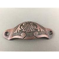 BI01RE1015-3.5COP_25 - Antique Copper Finish Cast Iron 3.5" Drawer Handle Pull (25pcs)