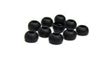 Bluecell 5 Pair Large Black color Silicone Replacement Ear Buds Tips for Audio-Technica Skullcandy Monster Sony Ultimate Ears Sharp Sennheiser Plantronics TDK Phillips Panasonic Denon Griffin JVC