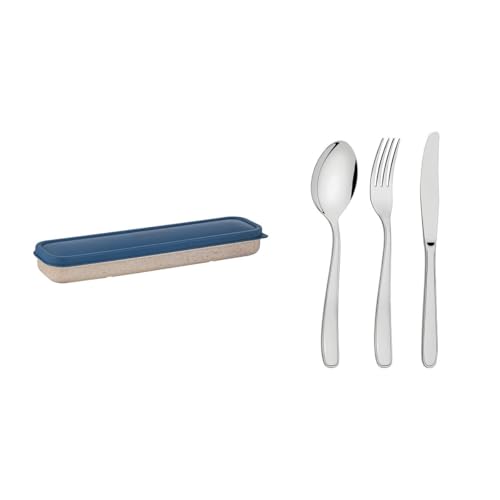 TRAMONTINA By Me Besteckset, 4-teilig, tragbar, Blau