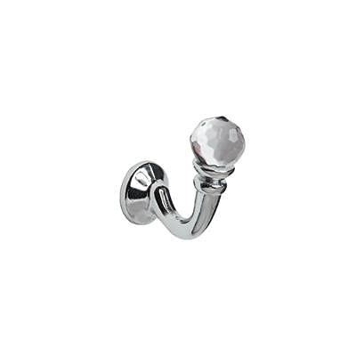 Pair Of Metal Tieback Hooks For Curtains (Chrome (Crystal))