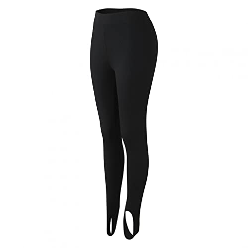 IGETELY Women's Stirrup Leggings Gym Yoga Workout Pants High Waist Tummy Control Over The Heel