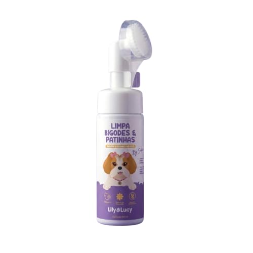 Limpa Bigodes e Patinhas 150ml para Cães e Gatos | Higiene Diária, Limpeza Prática, Uniformiza a Coloração dos Pelos, Elimina o Mau Cheiro | Lily&Lucy by Wesen Green