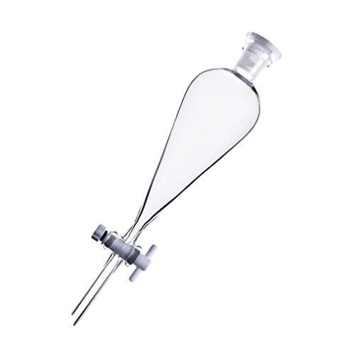 POPETPOP Separatory Funnel Glass Separating Funnel 500ml Labs Funnel