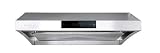 Hauslane | Chef Series Range Hood 30" PS38 PRO PERFORMANCE Stainless Steel Slim Under Cabinet Range Hood Design | Steam Auto Clean, 950 CFM, Touch Panel | Superior Perimeter Aspiration Extraction