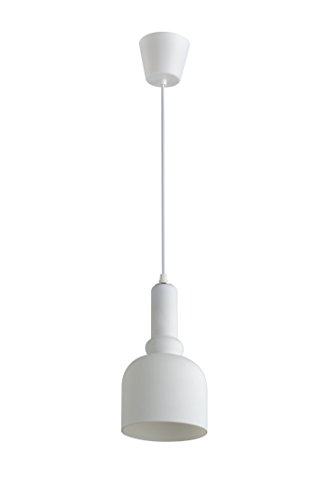 Luminária Pendente Vidro Branco Fosco Ref: Lt-222-A