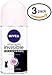 (Pack of 3 Bottles) Nivea INVISIBLE, BLACK & WHITE Women’s Roll-On Antiperspirant & Deodorant. 48-Hour Protection Against Underarm Wetness. (Pack of 3 Bottles, 1.7oz / 50ml Each Bottle)