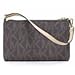 MICHAEL Michael Kors Large Wristlet MK PVC Logo (One Size, Brown)