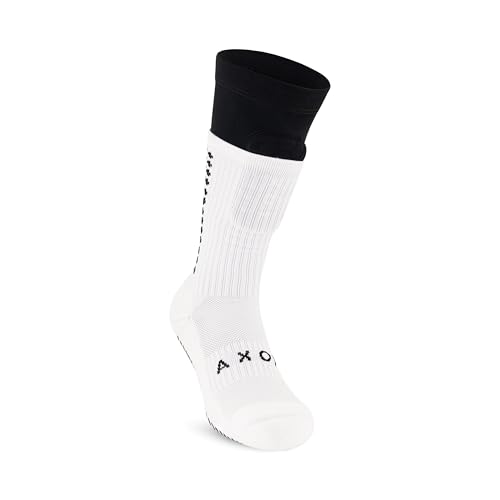 AXOL Built In Sleeve Shin Pads | Ultra Protection Gel Shin Pads for Youth & Adults | Lightweight, Slip-Free Football Guard