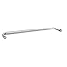 Rockwell Security Mont Hard Single Sided Towel Bar 24 Inch Glass Polished Chrome Finish for Commercial and Residential Frameless Heavy Glass Shower Doors