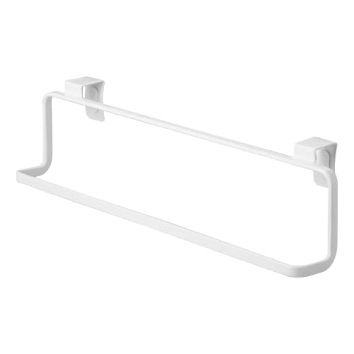 Yamazaki 2746 TOWER Kitchen Towel Hanger Wide, white, Steel, 30 x 6.5 x 8 cm