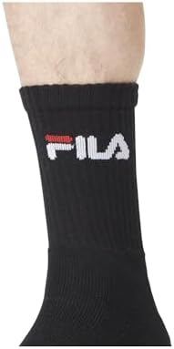 Chaussette Homme Coton - Lot de 6 - Chaussettes Sport Homme, Ajustement Parfait & Respirantes, Taille 39/42 - Noir