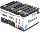 TekMall Replacement 932XL 933XL Ink Cartridges High Yield, Compatible with officejet 6100 officejet 6700 officejet 6600 7610 7612 7110 7510 7512 Printers 5 Packs(2BK, 1C, 1M, 1Y)