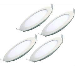 Kohinoor Lights Napoleon 6 watt LED Round POP/False/Ceiling Panel Light Pack of 4