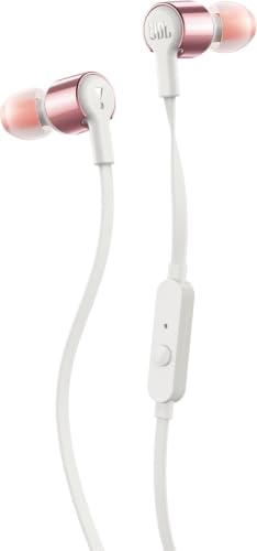 JBL T210 エコパッケージ マイク付き1ボタンリモコン/3.5mmステレオミニプラグ接続/有線/8.7mmダイナミックドライバー搭載/カナル型 ローズゴールド JBLT210RGDE