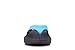 OOFOS Unisex Ooriginal Sport Thong Flip Flop, Black/Aqua, 9 B(M) US Women / 7 D(M) US Men