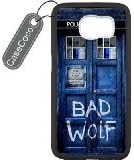 Doctor Who Tardis Bad Wolf Custom Hard Plastic & Rubber Case for Samsung Galaxy S7 - Galaxy S7 Case Cover CUH1178