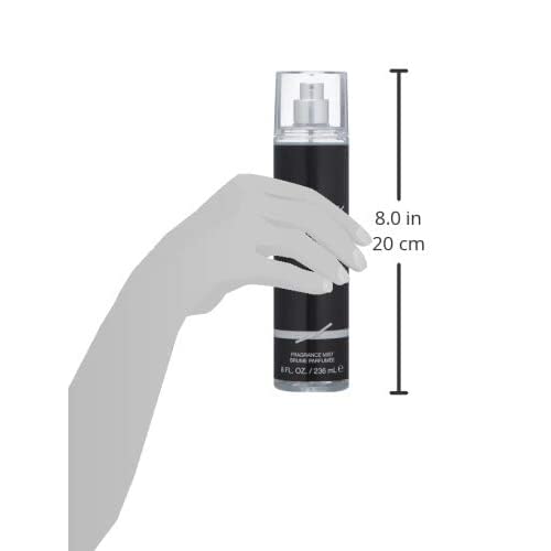 Kenneth Cole Black For Her Body Spray Mist for Women, Notes of Florals, Citrus, Sandalwood, and Musk, Feminine Scent, Everyday Wear Fragrance, 8 Fl Oz