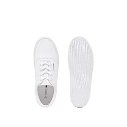 Lacoste Men's Lace Base Sneaker, White, 8