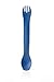 humangear GoBites Duo | Travel & Camping Utensils | Portable & Convertible Dining Ware | Multi-Functional Spork, Blue