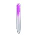 SIUSIO Set of 20 Professional Crystal Glass Nail Files Buffer Manicure Gradient Rainbow Color for Nail polishing - Best for Fingernail & Toenail Care(Pink) (Purple)