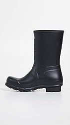 Hunter Men's Original Short Rain Boot, Black, 10