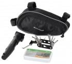 SAHOO 21255 Convenient Repair Tool Kit Set w/ Bicycle Pump for Bike - Black