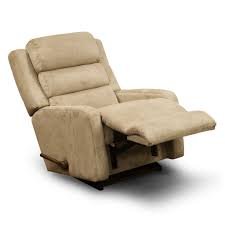 Rocker Recliner Chair (Beige) 100% Fabric