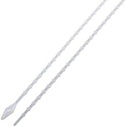 South Main Hardware 888070 8-in Beaded, 100-Pack, 18-lb, Natural, Speciality Cable Tie, 100 Piece