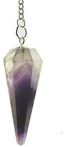 Amethyst Dowser Pendulum Crystal Healing Gift Reiki Positive Energy Feng Shui Peace Spiritual Wisdom Love Meditation Metaphysical Gemstone Concentration