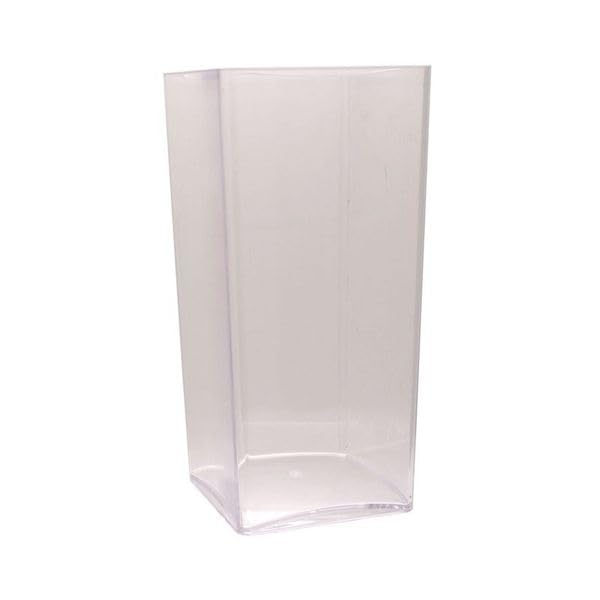 Acrylic Cube Vases - 10cm, 15cm, and 18cm - Vases for Flowers, Candles, and Succulents - Modern and Stylish. (2 Vases, 12cm x 24cm Cube)