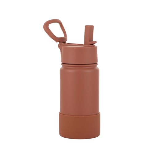 One Green Bottle – Epic Stainless Steel Water Bottle, Leakproof Metal Triple-Walled Vacuum Insulation, 14oz 400 ml, Perfect for School, Travel, Gym, Office, Yoga, Sports, Kids (Mocha Cafe)