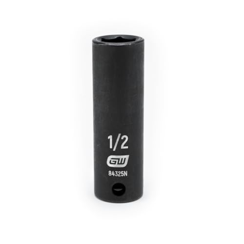 Clé 84325 N 3/20,3 cm Drive 6 point Deep Impact SAE Socket 1/5,1 cm, Noir