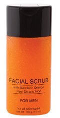 Jolie Facial Scrub W/ Mandarin Orange Peel Oil & Aloe - For Men 3.5 oz.
