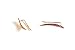 Moon Crawler Cuff Earrings - 925 Sterling Silver with 18K Rose Gold Plating