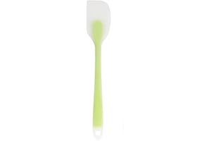 1 Pcs Small Green Translucent Silicone Spatula Heat Resistant 230℃ Baking Scraper for Cream Mixing Non-Adhesive Easy to Use