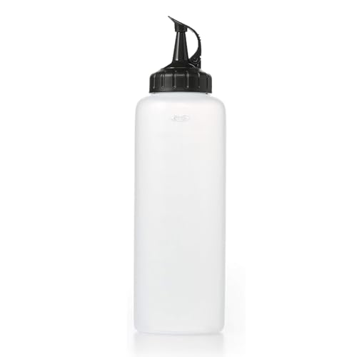 OXO オクソー 調味料入れ スクィーズ ボトル 目盛り付き 470ml 大サイズ