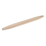 Pandapark Wooden French Rolling Pin for Baking, 15.7x1.4 Inches,Natural Beech (Spindle-15x1.4)